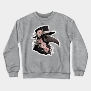 Cute Floral Plague Doctor Crewneck Sweatshirt